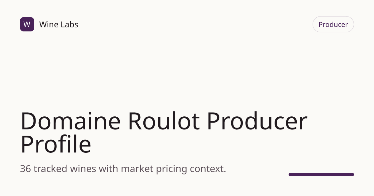 Domaine Roulot Producer Profile | Wine Labs