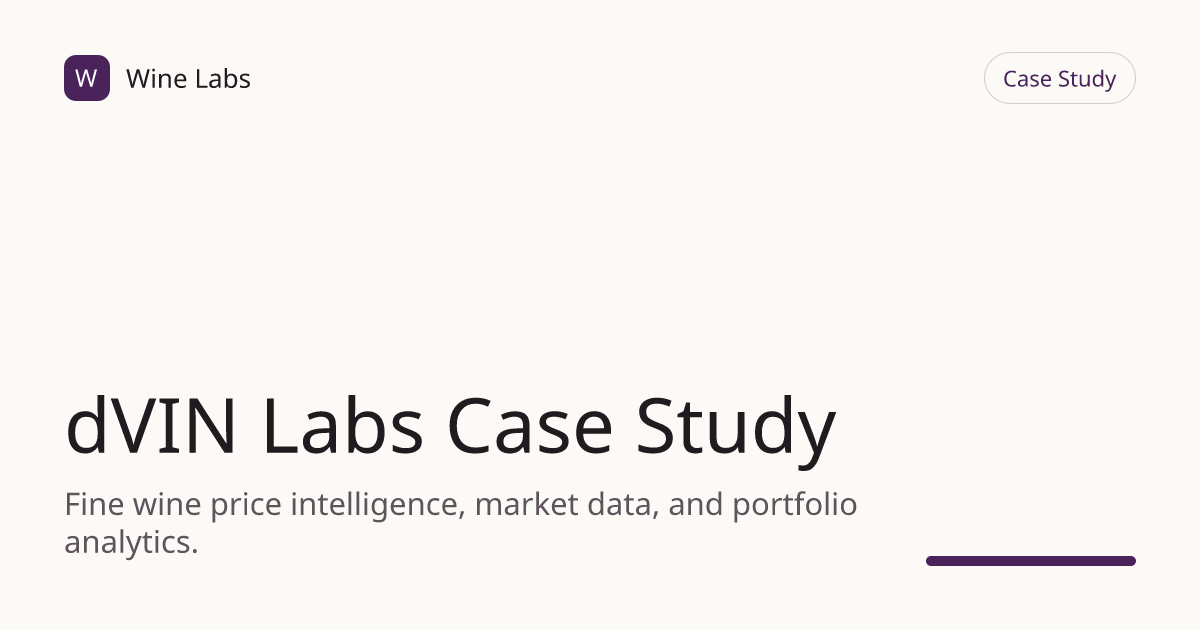 dVIN Labs Case Study | Wine Labs