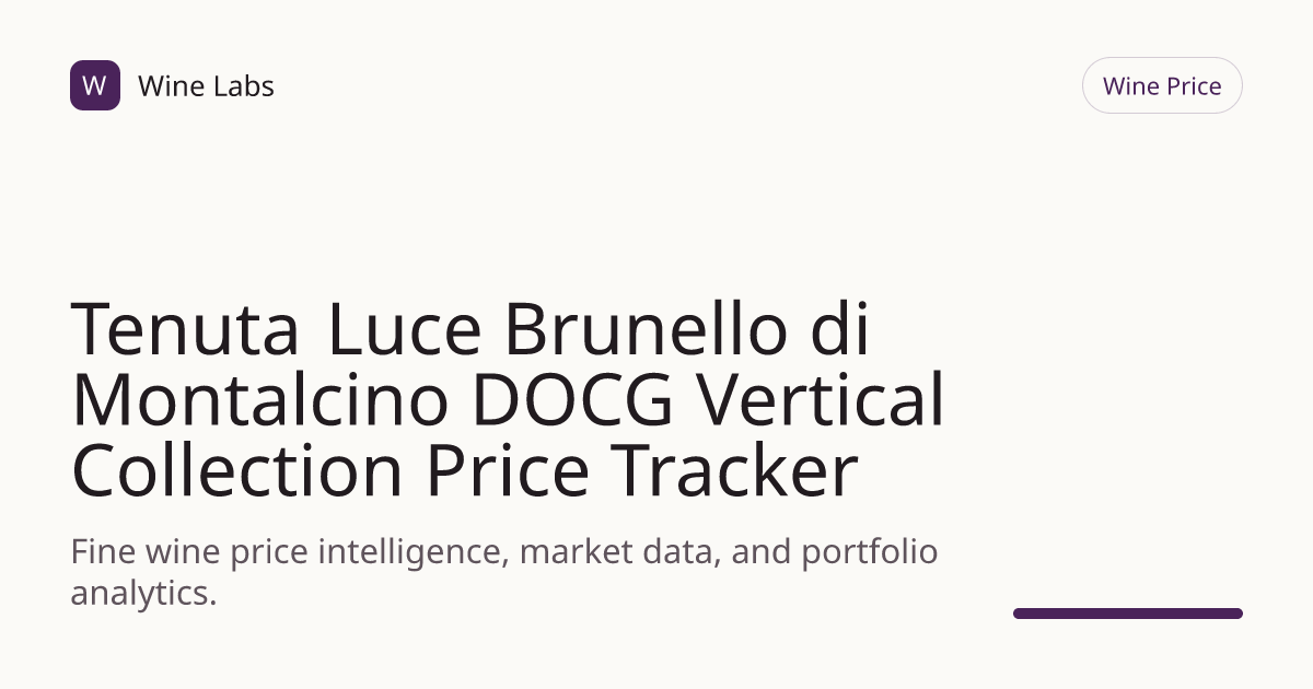 Tenuta Luce Brunello di Montalcino DOCG Vertical Collection Price ...